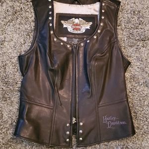 Harley Davidson Leather Vest/Shirt
